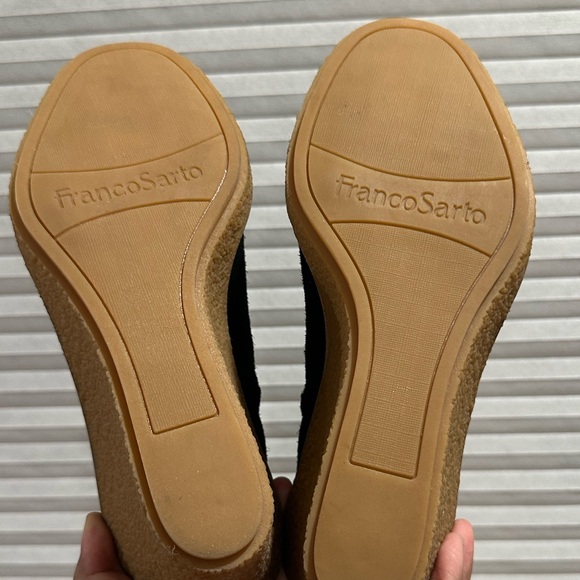 🌸SANTO FRANCO🌸 Ulayna Black Suede Ankle Wedge Boot Size: 8.5 - Picture 14 of 14